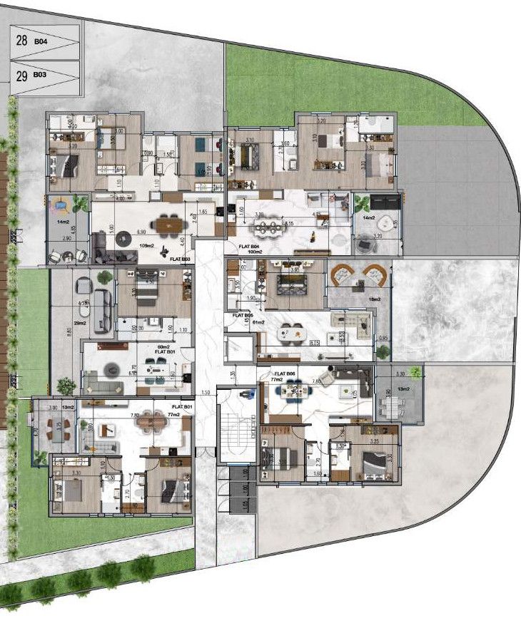 Block B, Ground Floor